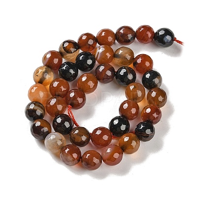 Natural Agate Beads Strands G-M437-B01-01O-1