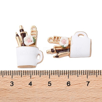 Alloy Enamel Pendants FIND-O003-02C-KCG-1