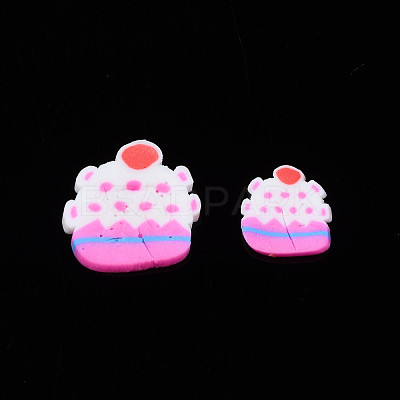 Handmade Polymer Clay Cabochons CLAY-N006-91-1
