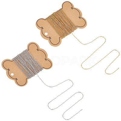 10M 2 Color 304 Stainless Steel Flat Cable Chains CHS-UN0001-21-1