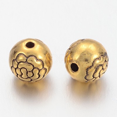 Metal Alloy Beads PALLOY-ZN-28402-AG-FF-1