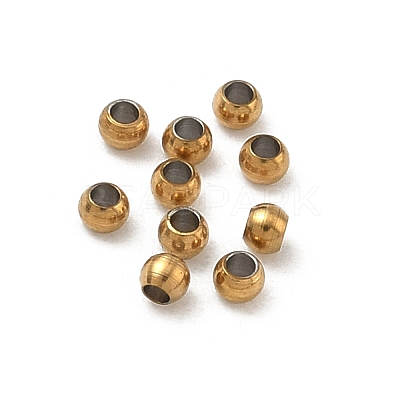 304 Stainless Steel Beads STAS-P448-02C-G-1