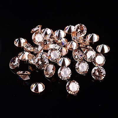 Diamond Shape Glass Rhinestone Cabochons RGLA-J007-6mm-04-1