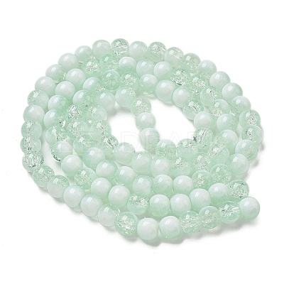 Crackle Glass Beads Strands GLAA-U001-8mm-01-1