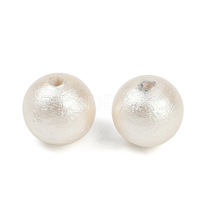 Compressed Cotton Pearl Beads WOVE-V001-A02-8mm-1