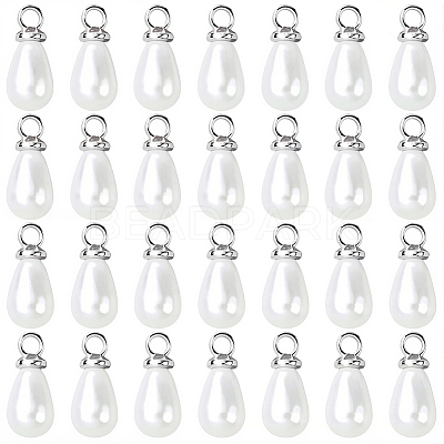 96Pcs ABS Plastic Imitation Pearl Pendants KY-SC0002-32P-1