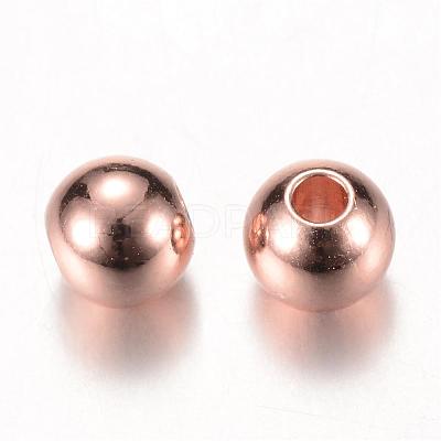 Brass Spacer Beads KK-S753-4mm-RG-1