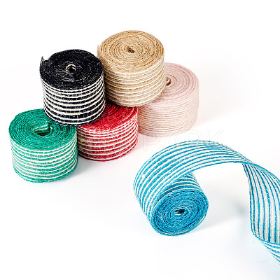 12M 6 Colors Burlap Ribbon OCOR-TA0002-50-1