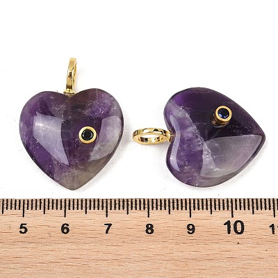 Natural Banded Amethyst Pendants G-D104-01G-15-1