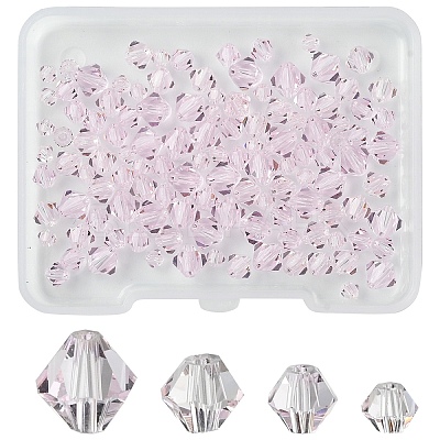 120Pcs 4 Colors Imitation Austrian Crystal Beads SWAR-YW0001-02A-1