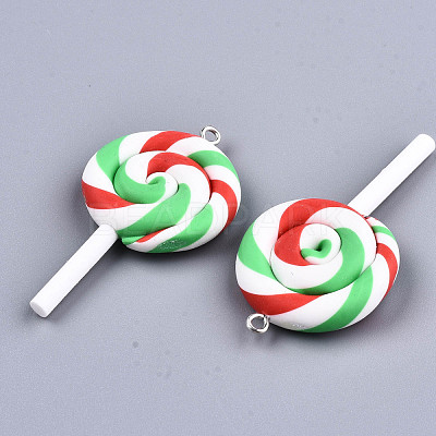 Handmade Polymer Clay Charms CLAY-T016-80A-1