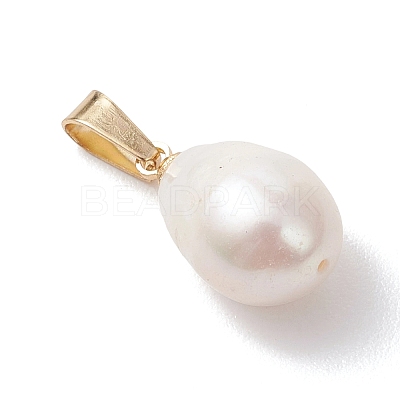 Natural Cultured Freshwater Pearl Pendants PALLOY-JF04963-1