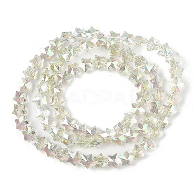 Electroplate Transparent Glass Beads Strands LS-EGLA-U004-03A-HP06-1