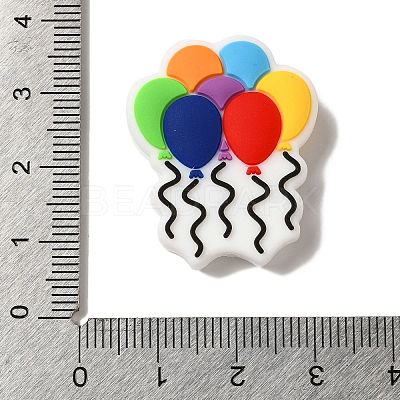 Birthday Theme Silicone Beads SIL-S006-03C-1