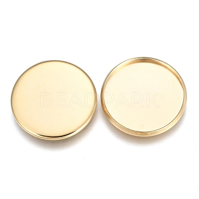 304 Stainless Steel Plain Edge Bezel Cups STAS-E460-10G-20MM-1