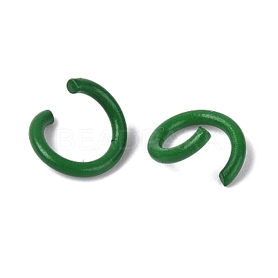 Spray Painted Iron Open Jump Rings IFIN-T017-04B-11-1
