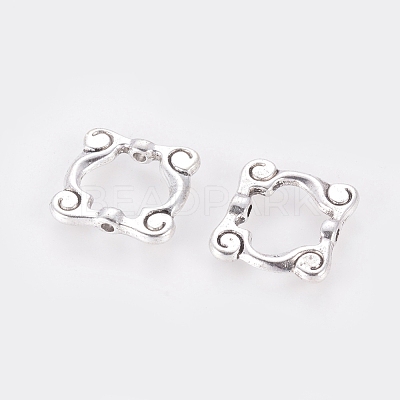 Tibetan Style Alloy Bead Frames TIBEB-6807-AS-FF-1