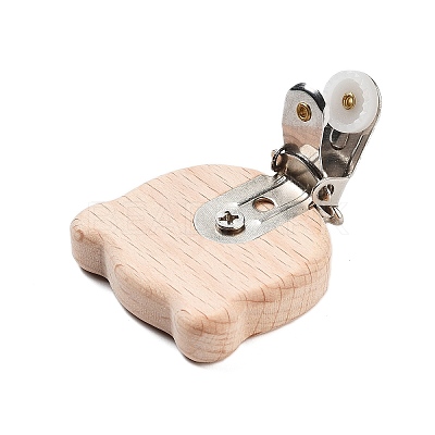 Beech Wood Pacifier Clip AJEW-M015-01C-1
