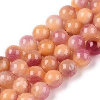 Dyed Natural White Jade Beads Strands G-T138-8mm-210-31-1
