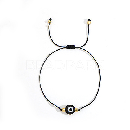 Bohemian Style Resin Evil Eye Bead Braided Bracelets BR6167-8-1