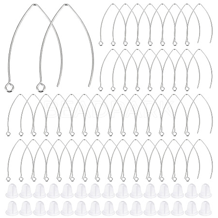 200Pcs 304 Stainless Steel Earring Hooks STAS-BBC0004-46-1
