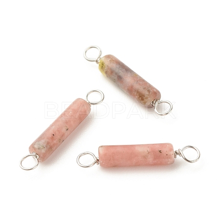 Natural Connector Charms PALLOY-JF01574-08-1