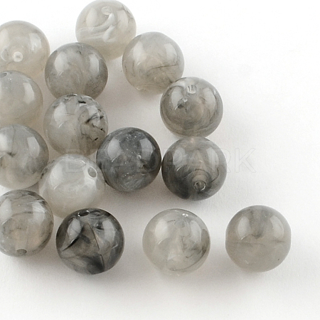 Round Imitation Gemstone Acrylic Beads OACR-R029-20mm-04-1