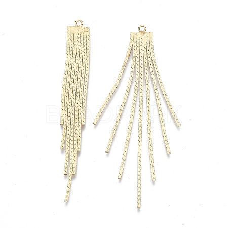Brass Chain Tassel Big Pendants X1-KK-N231-110G-NF-1
