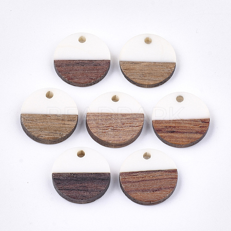 Resin & Walnut Wood Pendants RESI-S358-02E-01-1