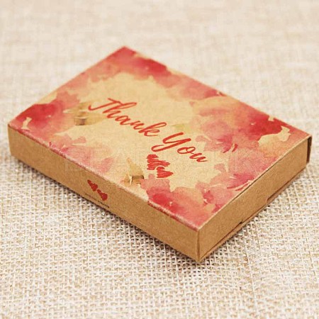 Kraft Paper Boxes and Necklace Jewelry Display Cards CON-L016-B03-1