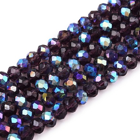 Electroplate Glass Beads Strands EGLA-A044-T3mm-L15-1