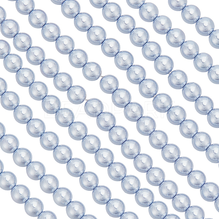 2 Strands Dyed Shell Pearl Beads Strands SHEL-HY0001-12-1