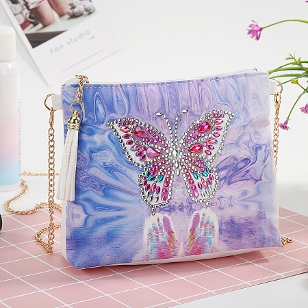 DIY Zipper Crossbody Bag Diamond Painting Kits DIAM-PW0001-100S-1