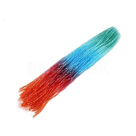 Gradient Color Baking Paint Glass Bead Strands X1-DGLA-A039-T4mm-A017-1