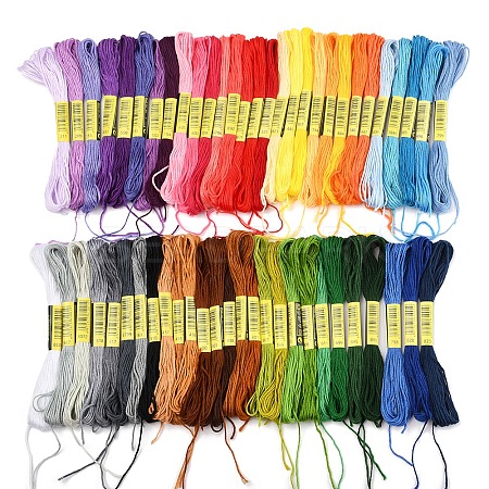 7 Sets 7 Colors Cotton Crochet Threads OCOR-FS0001-02A-1
