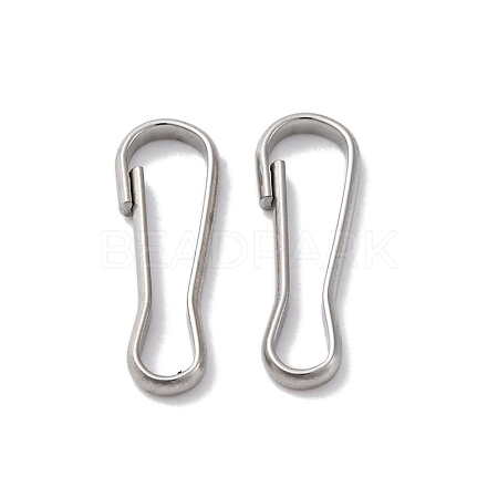 304 Stainless Steel Keychain Clasps STAS-D301-02P-1