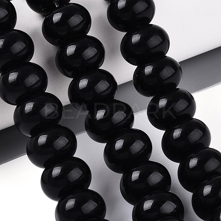 Natural Obsidian Beads Strands G-T144-33-1