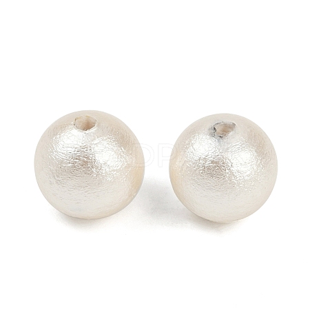 Compressed Cotton Pearl Beads WOVE-V001-A02-8mm-1