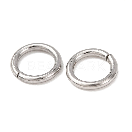 Tarnish Resistant 304 Stainless Steel Open Jump Rings STAS-Q186-02-8x1.2mm-1