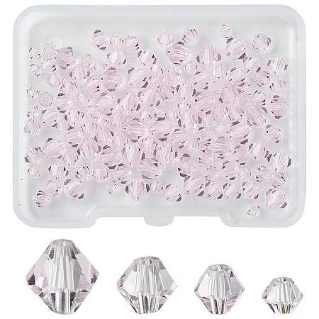 120Pcs 4 Colors Imitation Austrian Crystal Beads SWAR-YW0001-02A-1