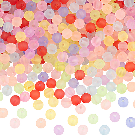 Transparent Acrylic Ball Beads FACR-SP0001-02B-1