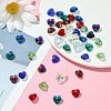40Pcs 8 Colors Electroplate Glass Charms GGLA-YW0001-16-4