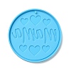 DIY Mother's Day Theme Flat Round Pendant Silicone Molds SIMO-H010-02F-2