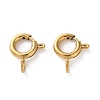 Ion Plating(IP) 304 Stainless Steel Spring Ring Clasps X-STAS-C114-04A-G-1