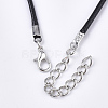 CCB Plastic Enamel Pendant Necklaces NJEW-T008-03B-4