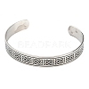 Non-Tarnish 304 Stainless Steel Open Cuff Bangles BJEW-P300-03P-2