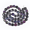 Electroplate Glass Beads Strands EGLA-S190-03-2
