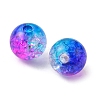 50G Transparent Crackle Acrylic Beads CACR-YW0001-01D-3