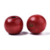 Spray Painted Natural Wood Beads WOOD-ZX040-01B-03-LF-2