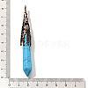 Synthetic Turquoise Pointed Big Pendants G-P560-02R-03-3